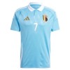 Maillot de Supporter Belgique De Bruyne 7 Extérieur Euro 2024 Pour Homme